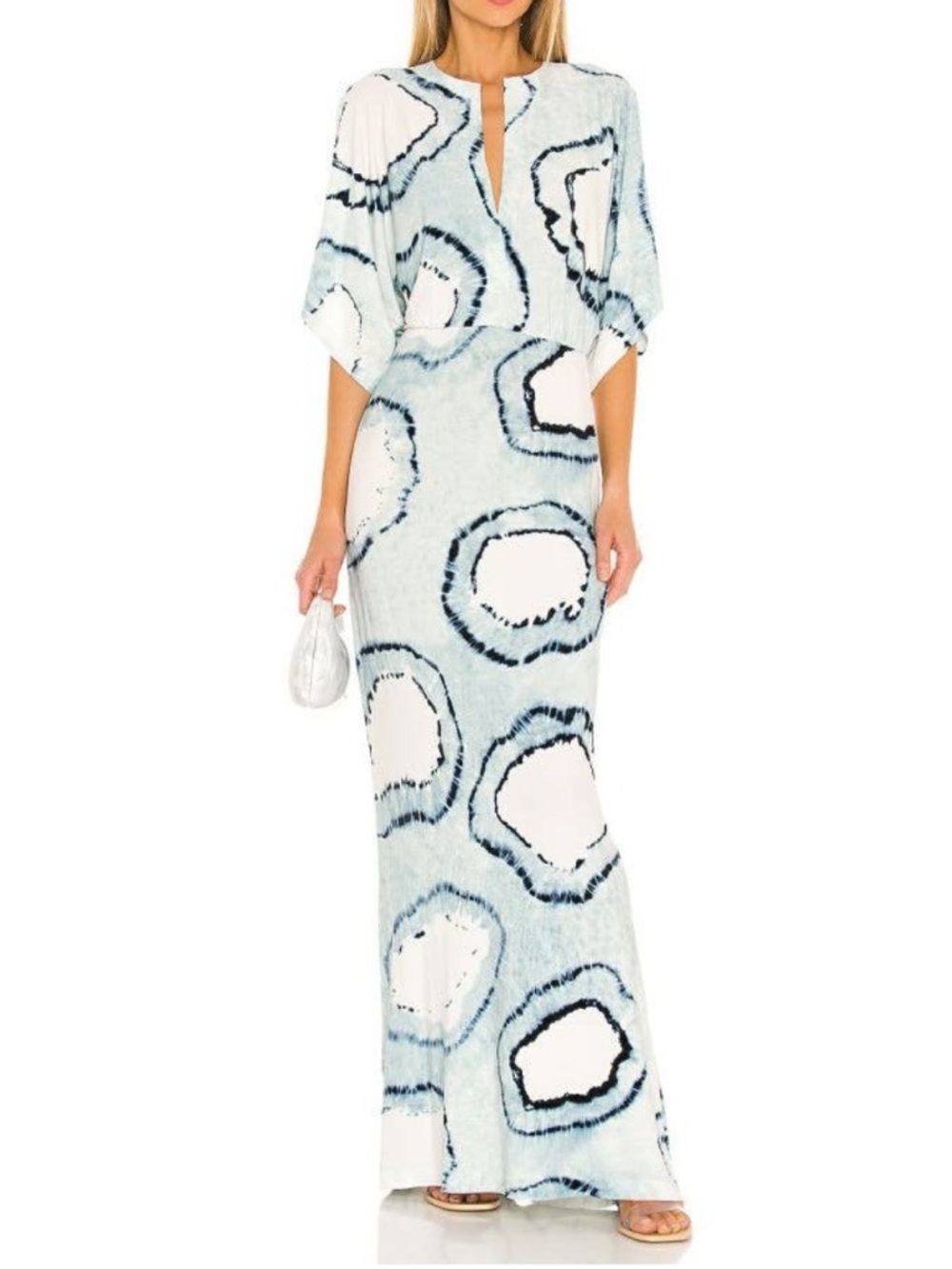 Norma Kamali Obie Tie Dye Coverup Gown Maxi Dress - Picture 3 of 10